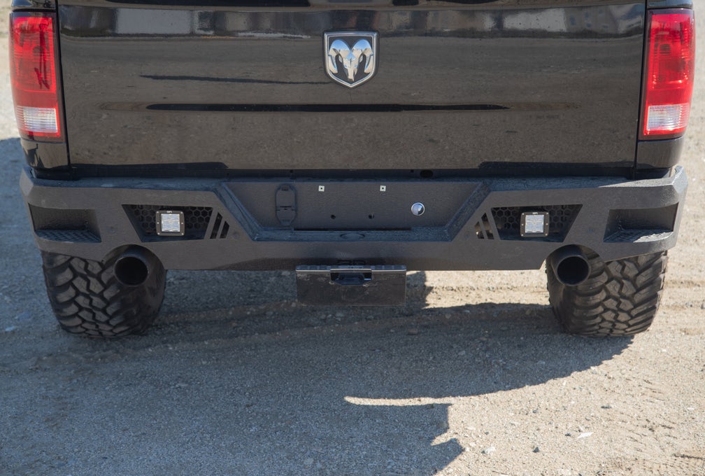 2009-2018 DODGE RAM 1500 ECO SERIES REAR BUMPER FITS DUAL REAR EXHAUST ONLY-Offroad Scout