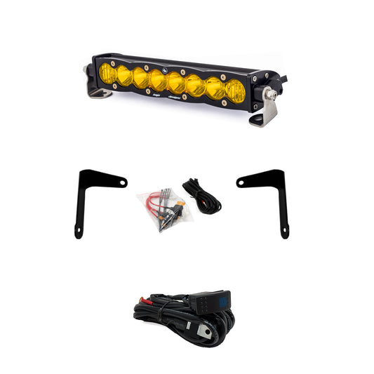 Can-Am X3 Shock Mount Kit w/10in S8 Light Bar Amber Baja Designs-Offroad Scout