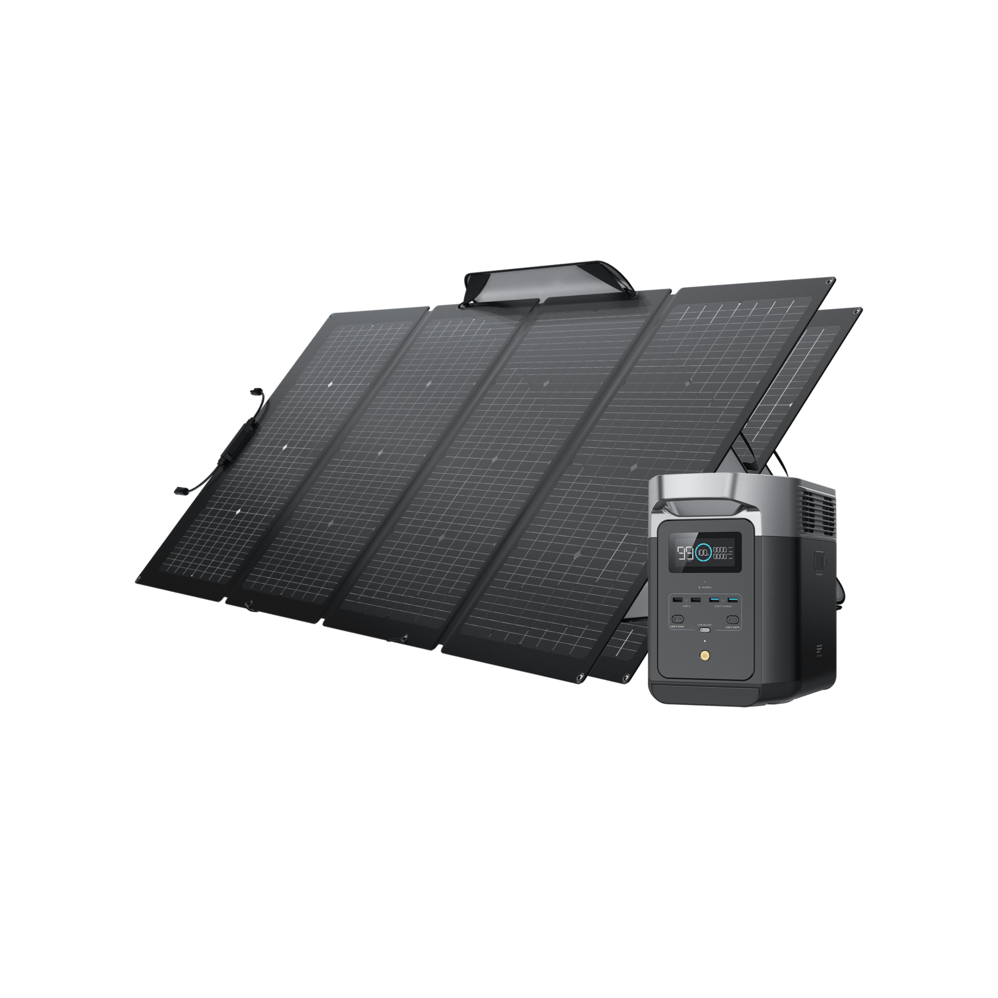 EcoFlow DELTA 2 + 220W Portable Solar Panel-Offroad Scout