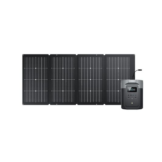 EcoFlow DELTA 2 Max + 220W Portable Solar Panel-Offroad Scout